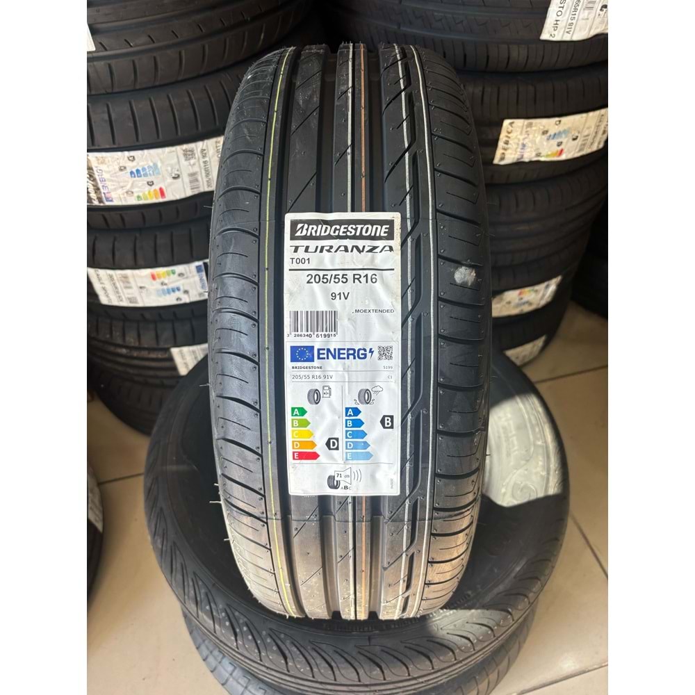 205/55R16 91V Bridgestone Turanza T001 Ext Moe