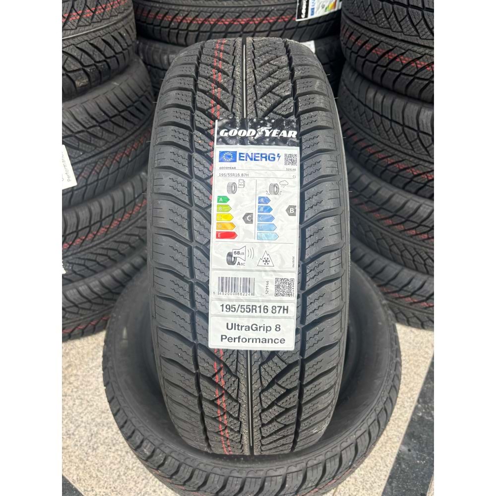 195/55R16 87H Goodyear Ultragrip 8 Performance * M+S 3PMSF