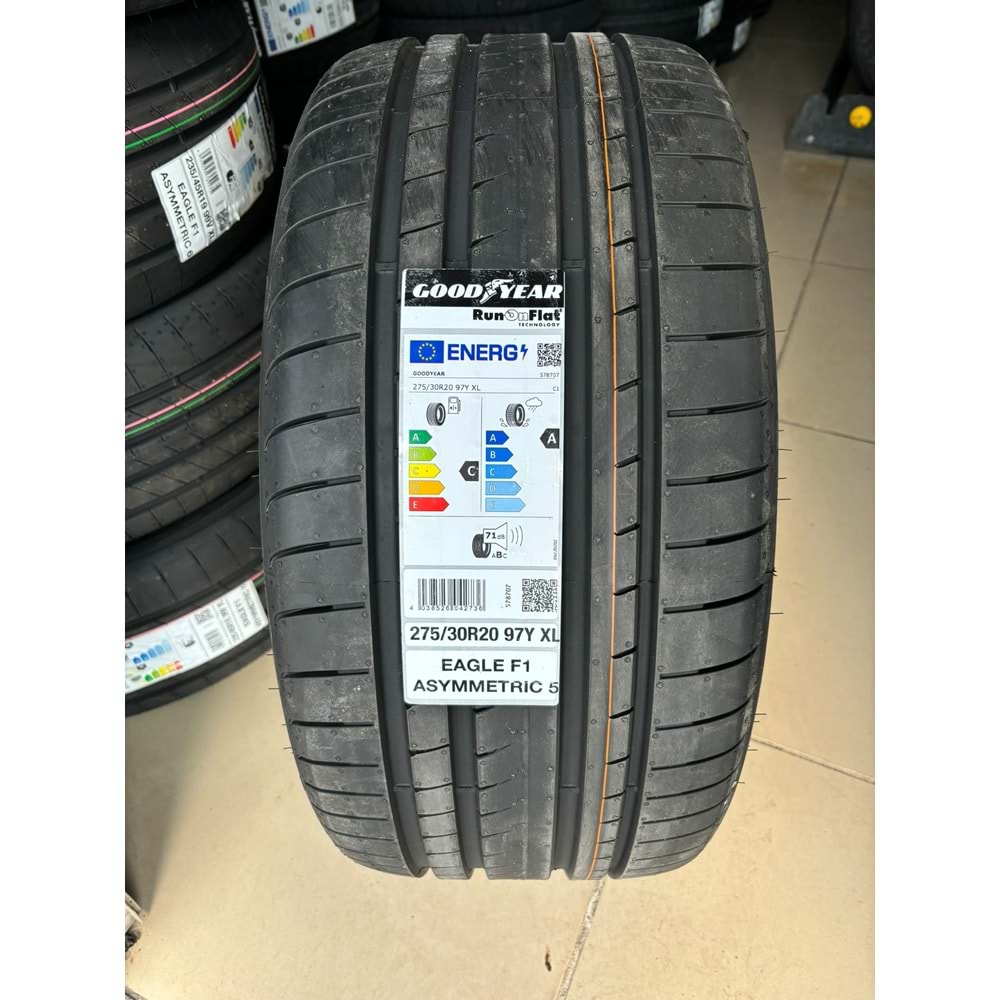 275/30R20 97Y XL Goodyear Eagle F1 Asymmetric 5 Rof * FP