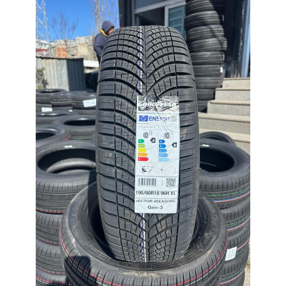 195/60R18 96H XL Goodyear Vector 4Seasons Gen-3 M+S 3PMSF