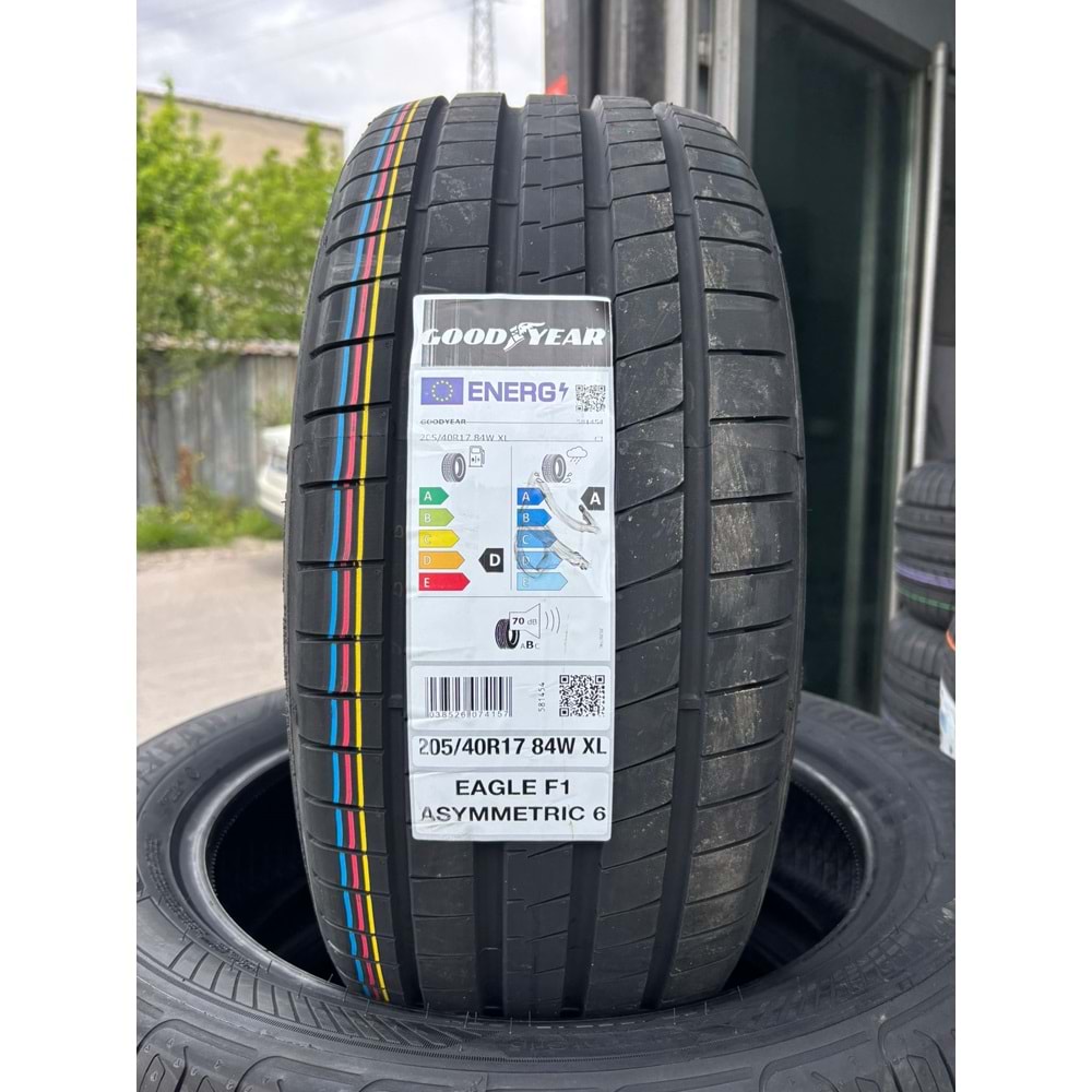 205/40R17 84W XL Goodyear Eagle F1 Asymmetric 6 FP
