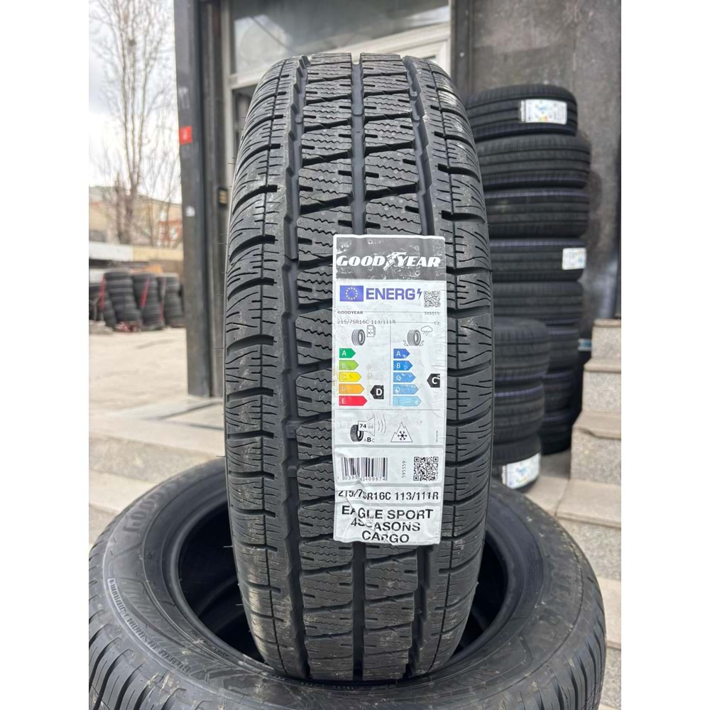 215/75R16C 113/111R Goodyear Eagle Sport 4Seasons Cargo M+S 3PMSF