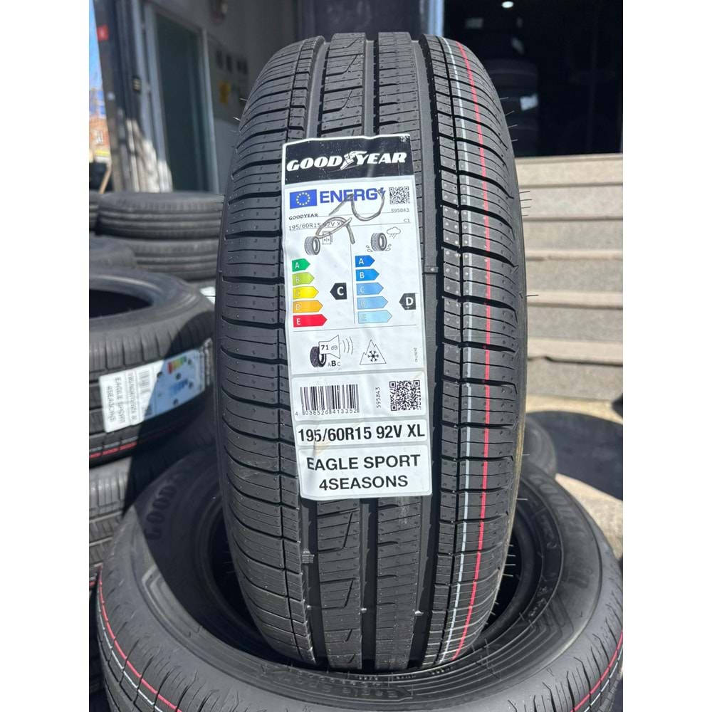 195/60R15 92V XL Goodyear Eagle Sport 4Seasons M+S 3PMSF