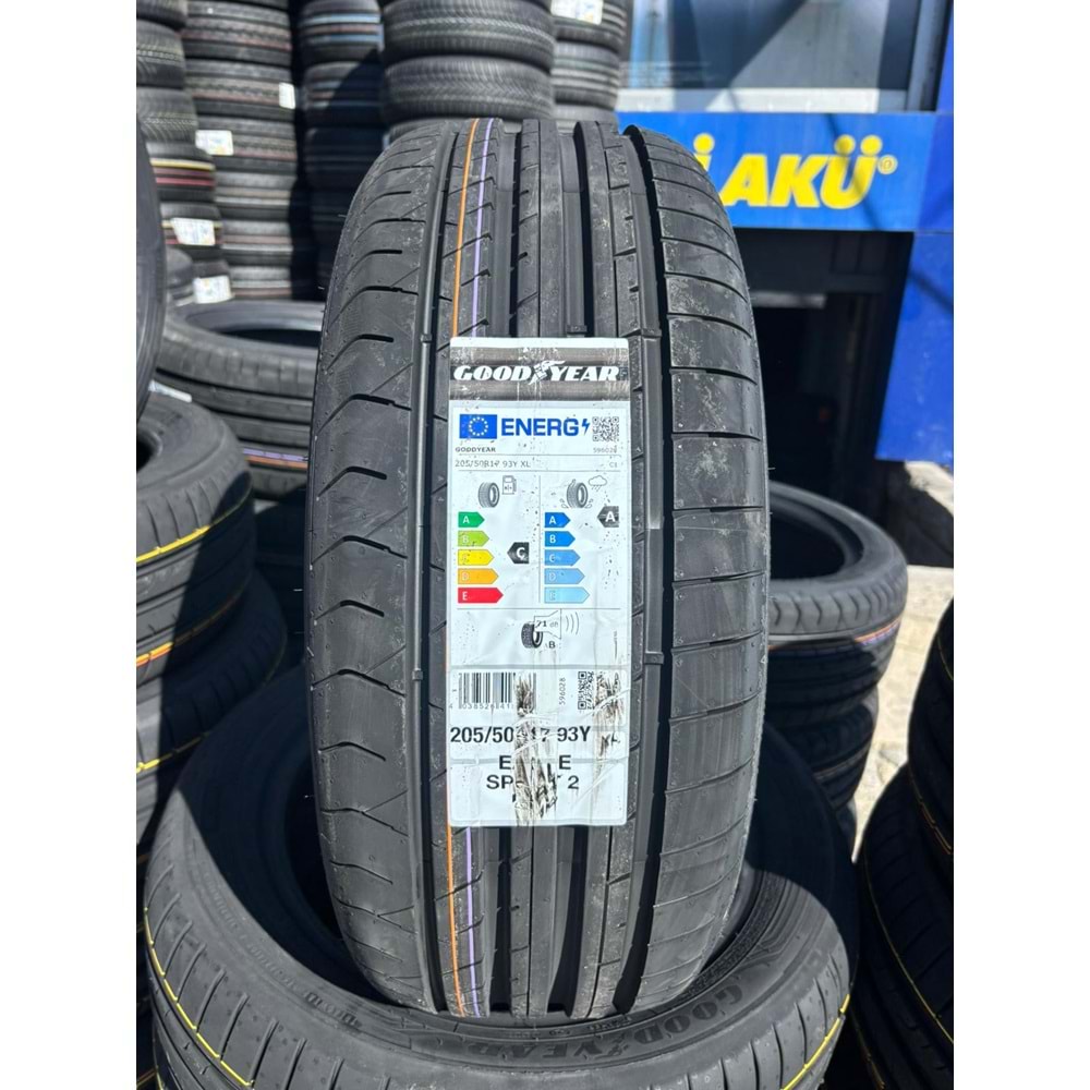 205/50R17 93Y XL Goodyear Eagle Sport 2 Uhp FP