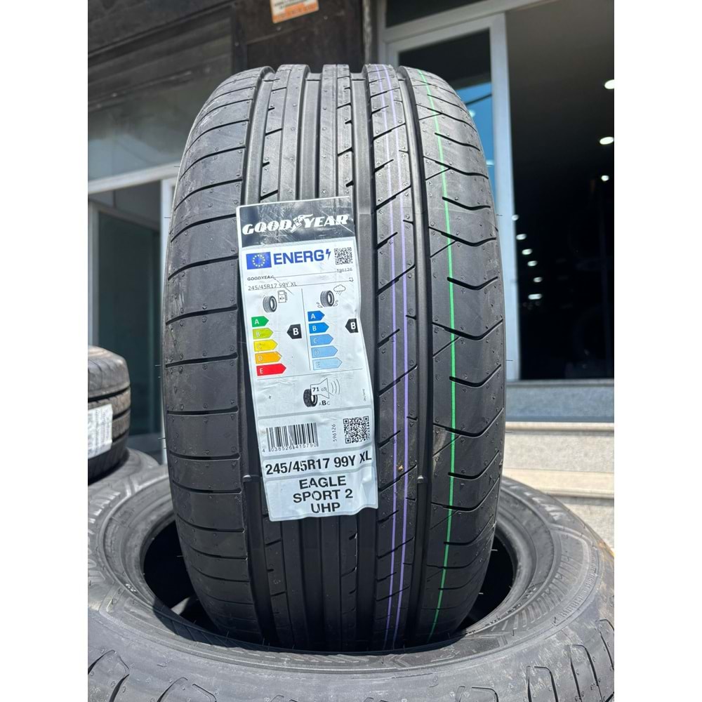 245/45R17 99Y XL Goodyear Eagle Sport 2 Uhp FP