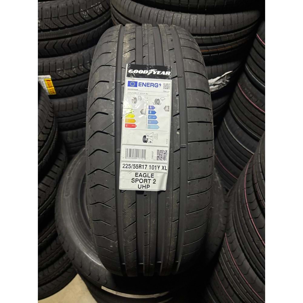 225/55R17 101Y XL Goodyear Eagle Sport 2 Uhp FP