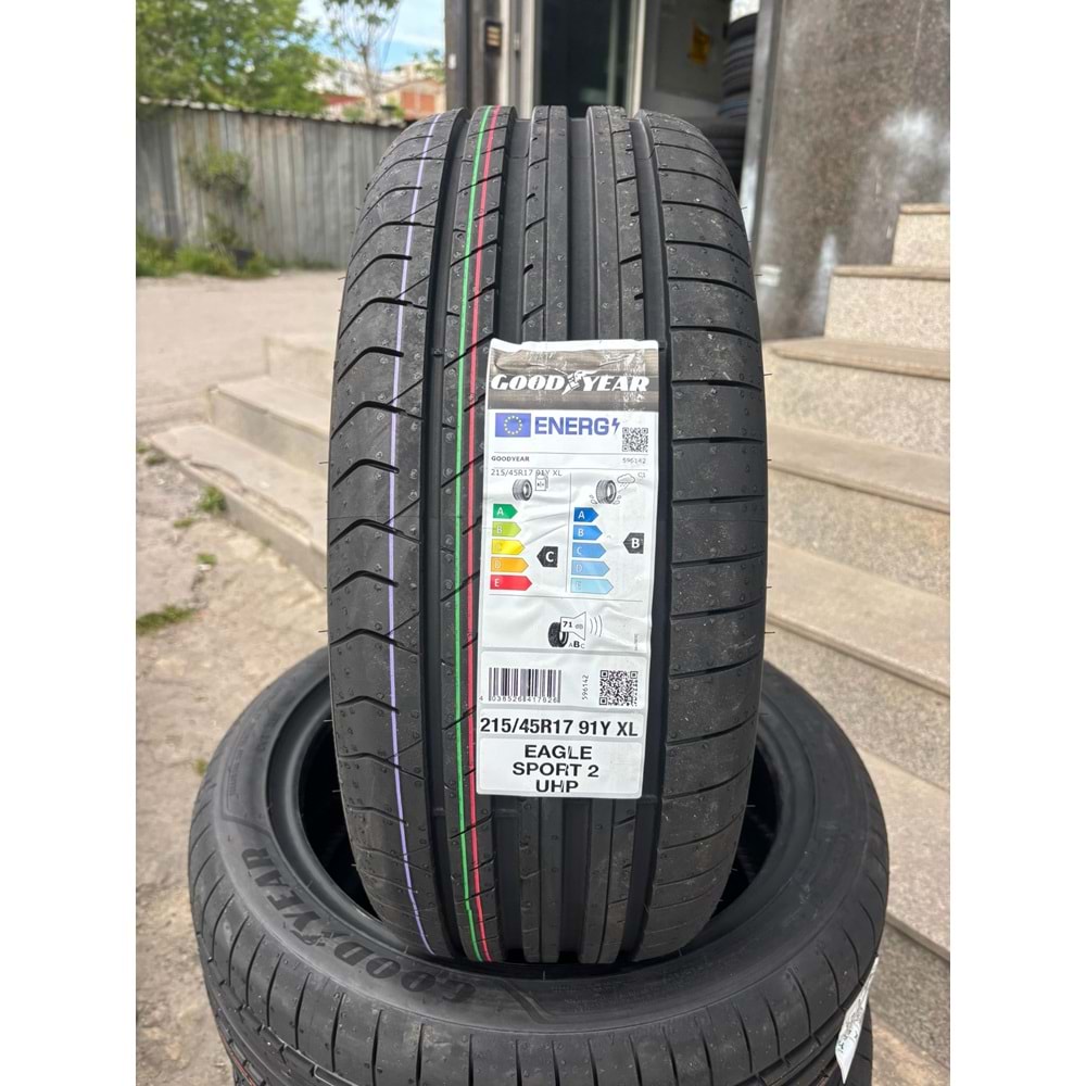 215/45R17 91Y XL Goodyear Eagle Sport 2 Uhp Fp