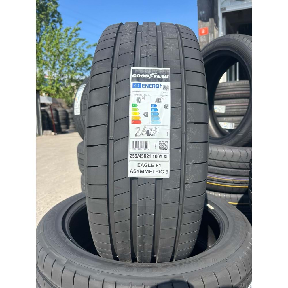 255/45R21 106Y XL Goodyear Eagle F1 Asymmetric 6 Ev Fp