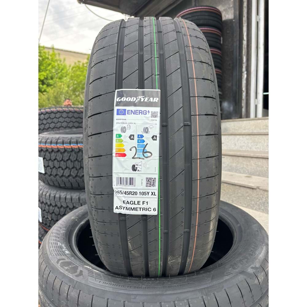 255/45R20 105Y XL Goodyear Eagle F1 Asymmetric 6 *