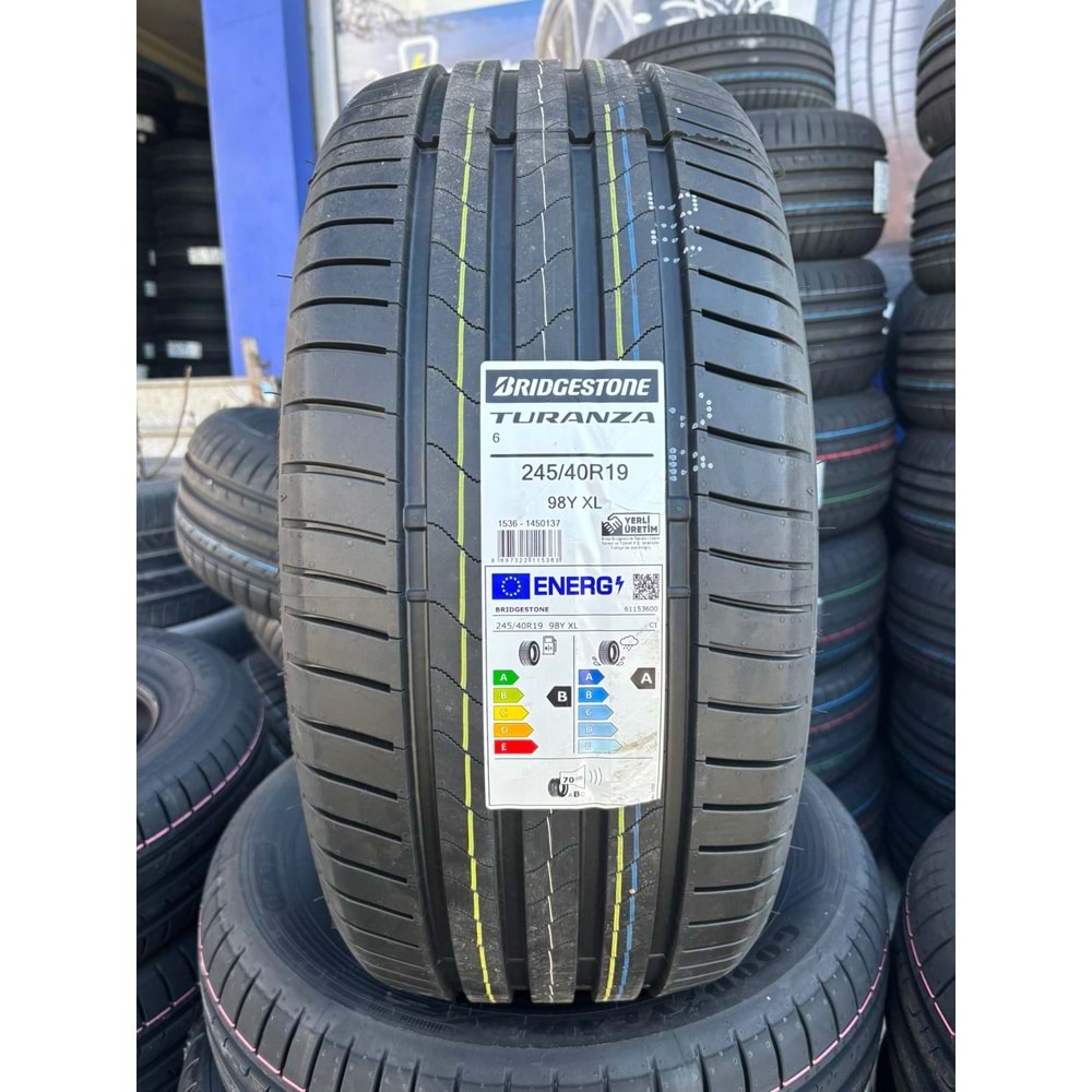 245/40R19 98Y XL Bridgestone Turanza 6