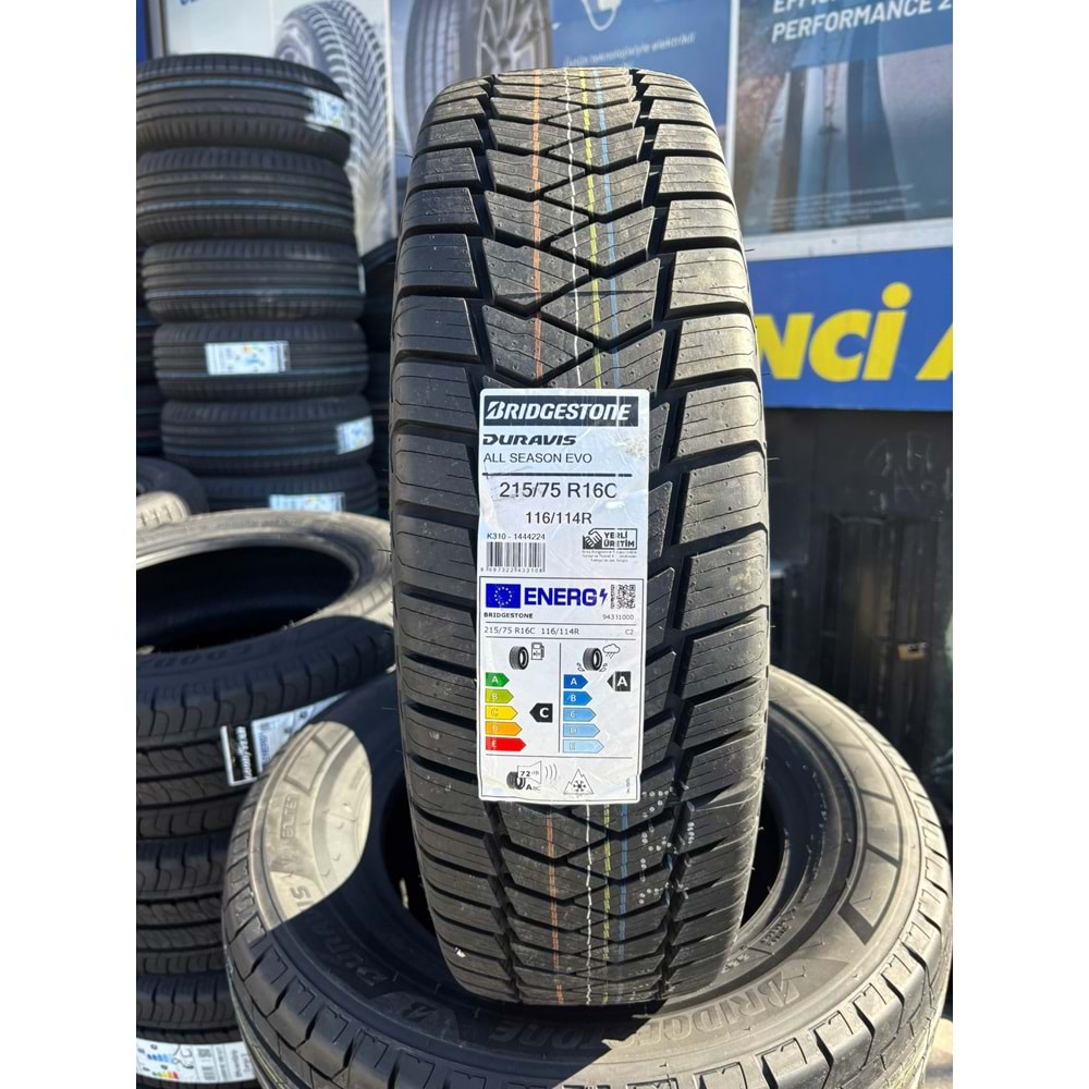 215/75R16C 116/114R Bridgestone Duravis All Season EVO M+S 3PMSF