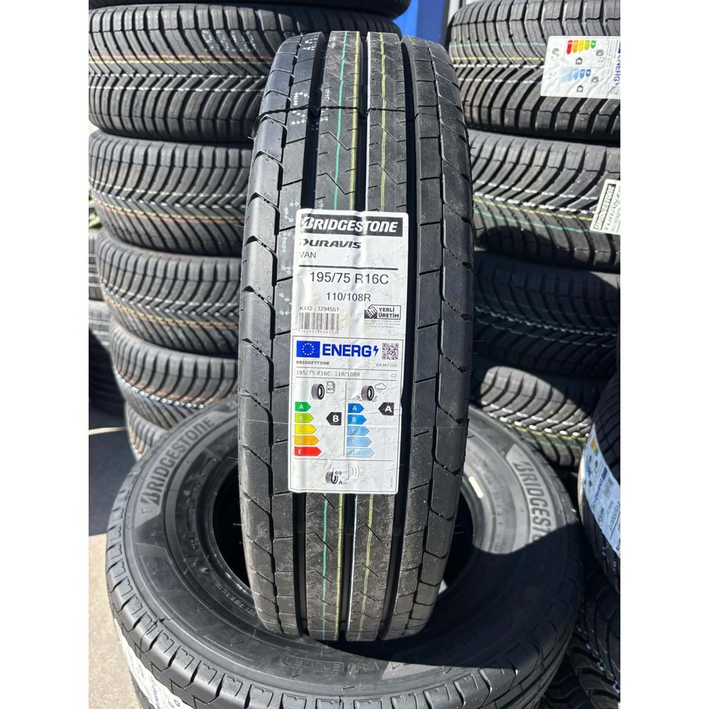 195/75R16C 110/108R Bridgestone Duravis Van