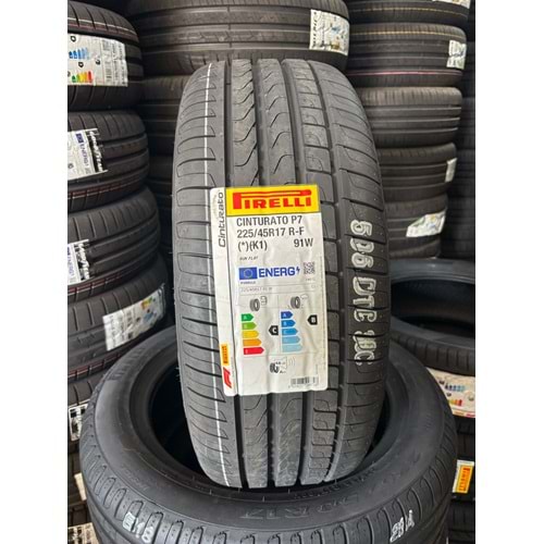 225/45R17 91W Pirelli Cinturato P7 RFT *K1