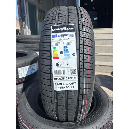 195/60R15 92V XL Goodyear Eagle Sport 4Seasons M+S 3PMSF