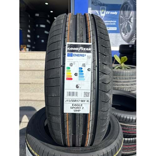 215/55R17 98Y XL Goodyear Eagle Sport 2 Uhp FP
