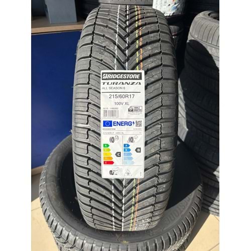 215/60R17 100V XL Bridgestone Turanza All Season 6 M+S 3PMSF