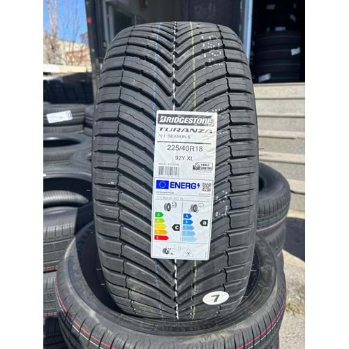 225/40R18 92Y XL Bridgestone Turanza All Season 6 M+S 3PMSF